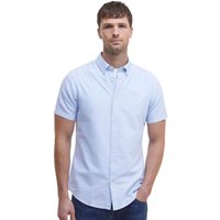 Barbour Mens Oxtown Oxford Tailored Short-Sleeved Shirt - Sky Blue - 3XL