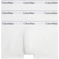Calvin Klein Mens 3-Pack Trunks Modern Cotton - White - XL