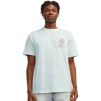 Jack And Jones Mens Printed T-Shirt - Skylight - S