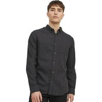 Jack And Jones Mens Classic Melange Shirt - Dark Grey - XS