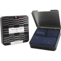 Tommy Hilfiger Mens 4-Pack Sock Tin Giftbox - Jeans - 6-8