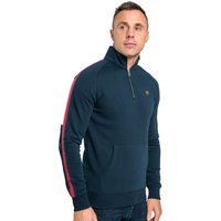 Tommy Bowe XV Kings Clothing Mens Tuine 1/4 Zip Sweater - Admiral Split - L