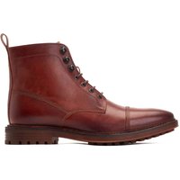Base London Mens Banff Grain Toe Cap Boots - Tan - 7