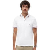 Tommy Hilfiger Mens Slim Fit Tipped Polo Shirt - White - 2XL