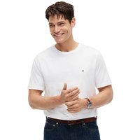 Tommy Hilfiger Mens Flag Embroidery T-Shirt - White - 3XL