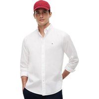 Tommy Hilfiger Mens TH Flex Regular Fit Poplin Shirt - White - M