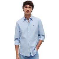 Tommy Hilfiger Mens Regular Fit Flag Embroidery Oxford Shirt - Blue - M