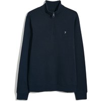 Farah Mens Harry 1/4 Zip Sweater - True Navy - L