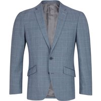 Daniel Grahame Mens Dale Check Suit Jacket - Sky Blue - 46S