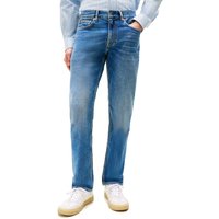 Tommy Hilfiger Mens Denton Faded Straight Leg Jeans - Light Blue - 36W X 32L