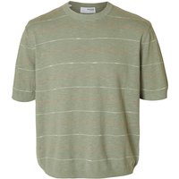 Selected Homme Mens Berg Sun Knit Relaxed T-Shirt - Iceberg Green - M
