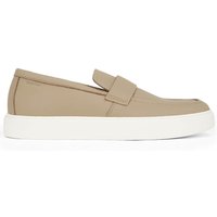 Calvin Klein Mens Leather Hybrid Loafers - Silver Mink - 10