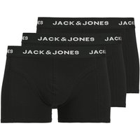 Jack And Jones Mens Anthony 3-Pack Trunks - Black - S