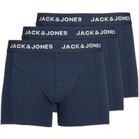 Jack And Jones Mens Anthony 3-Pack Trunks - Blue Nights - L