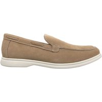 Justin Reess Mens Charles Yacht Suede Loafers - Beige - 10