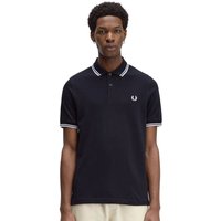 Fred Perry Mens M3600 Twin Tipped Polo Shirt - Navy/White - XS