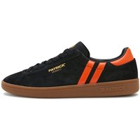 Patrick Mens Monaco Trainers - Black/Orange - 11