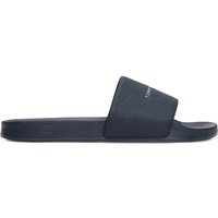 Tommy Hilfiger Mens Logo Pool Slides - Navy Blue - 7