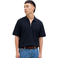 Jack And Jones Mens Austin Plain Polo Shirt - Navy - XS