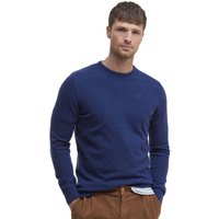 Barbour Mens Lambswool Crew Neck Sweater - Deep Blue - 2XL