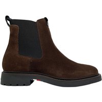 Tommy Hilfiger Mens Lightweight Suede Chelsea Boots - Cocoa - 11