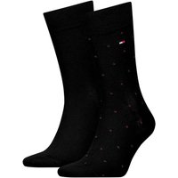 Tommy Hilfiger Mens 2-Pack Dot Socks - Burgundy - 9-12