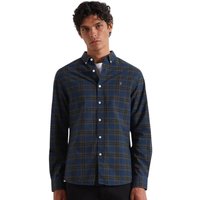 Farah Mens Brewer Check Oxford Shirt - Evergreen - L