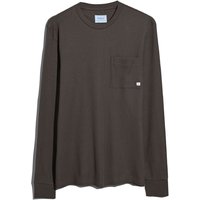 Farah Mens Spence LS T-Shirt - Clove Brown - XL