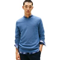 Tommy Hilfiger Mens Flag Embroidery Jumper - Petrol Blue - 2XL