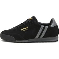 Patrick Mens Dijon Trainers - Black/Charcoal - 10