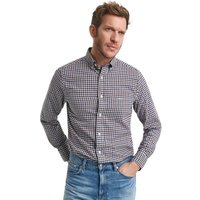 GANT Mens Regular Fit Gingham Twill Shirt - Mahogany Brown - M