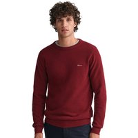 GANT Mens Cotton Pique Sweater - Plumped Red - 2XL