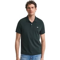 GANT Mens Regular Fit Shield Pique Polo Shirt - Tartan Green - 4XL