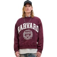 Jack And Jones Mens Harvard Sweatshirt - Maroon Banner - 2XL