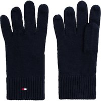 Tommy Hilfiger Flag Embroidery Gloves With Cashmere - Space Blue - One