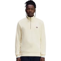 Fred Perry Mens Half Zip Sweatshirt - Ecru - XL