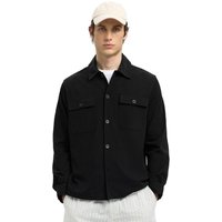 Selected Homme Mens Lorent Bi-Stretch Overshirt - Black - XL