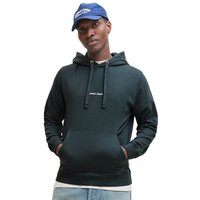 Jack And Jones Mens Norrebro EMB Hoodie - Forest River - S