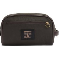 Barbour Waxed Washbag - Olive/Beacon - One