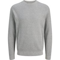 Jack And Jones Mens Barkley Knit Sweatshirt - Charcoal Grey - 2XL