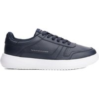 Tommy Hilfiger Mens Lightweight Leather Trainers - Navy Blue - 12