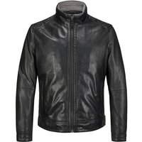 Milestone Mens Barney Leather Jacket - Black - 44