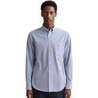 GANT Mens Regular Fit Classic Banker Stripe Poplin Shirt - College Blue - 4XL