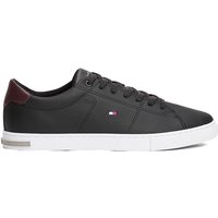 Tommy Hilfiger Mens Essential Leather Vulcanised Trainers - Black - 6