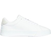 Tommy Hilfiger Mens Court Core Leather Trainers - White - 6