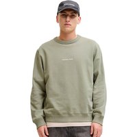 Jack And Jones Mens Norrebro Script Sweatshirt - Seagrass - XL