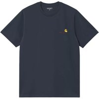 Carhartt WIP Mens American Script T-Shirt - Deep Night - XS