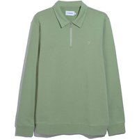 Farah Mens Jude 1/4 Zip Polo Sweatshirt - Soft Green - XL
