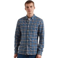 Farah Mens Brewer Check Oxford Shirt - Blue Tide - M