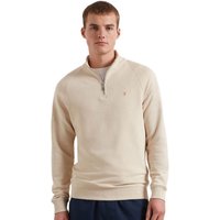 Farah Mens Jim Quarter Zip Sweatshirt - Birch Grey Marl - XL
